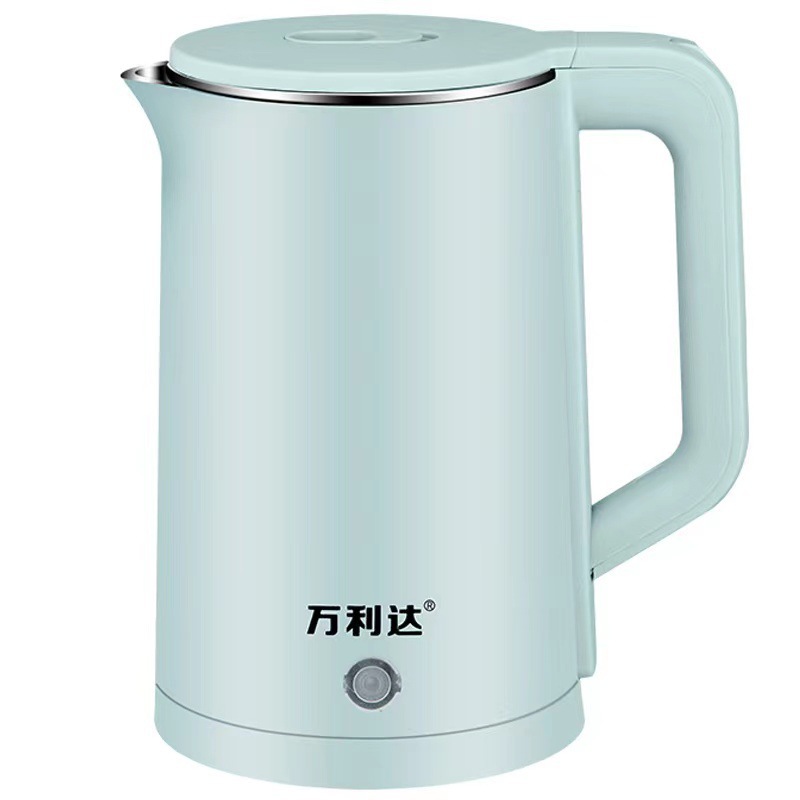 Wanlida electric kettle, household double-layer boiling kettle, rolled edge stainless steel, automatic power-off electric kettle, quick boiling Item Picture