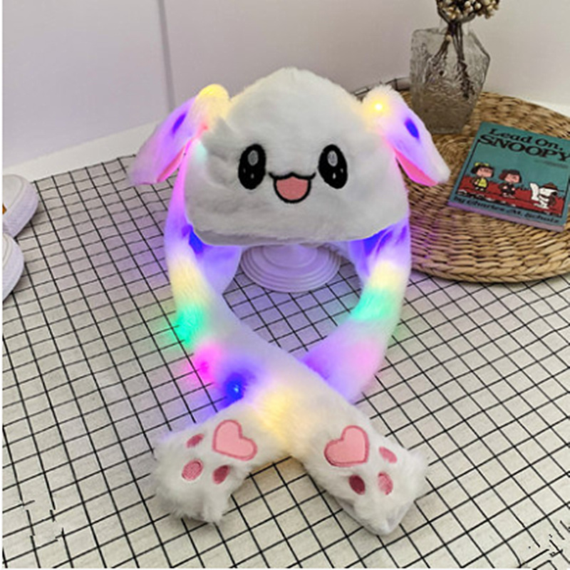 Douyin's popular rabbit-ear hats that move when pinched, cute rabbit hats for children, and trendy hats for street vendors Application Scenario