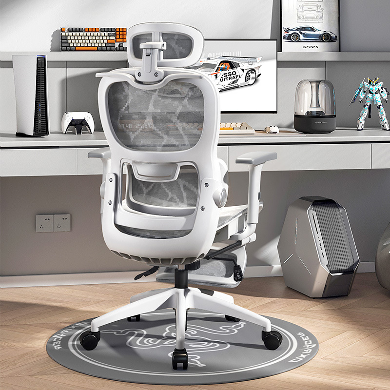 人体工学椅电脑椅家用办公椅可躺学生宿舍椅子久坐护腰升降电竞椅