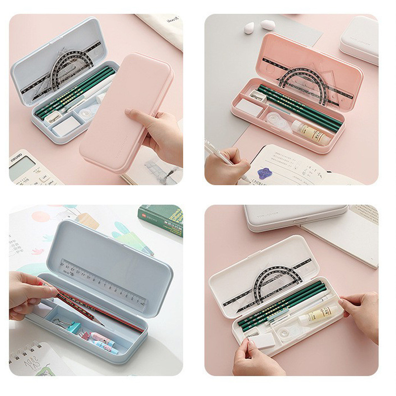 文具盒男孩小学生铅笔盒简约风高级感笔袋女质量好多功能笔盒细节图