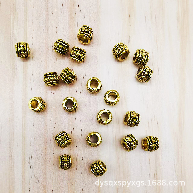 Jewelry accessories: zinc alloy bucket beads, hidden silver spacer beads, diy handcrafted accessories, bracelets, necklaces, pendants Specification image