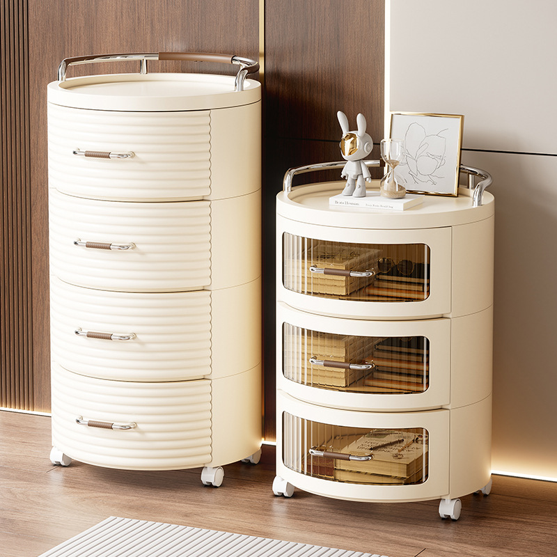 Drawer-type storage cabinet, household living room storage cabinet, multi-layer slit toy and snack storage cabinet, bedroom bedside table Application Scenario