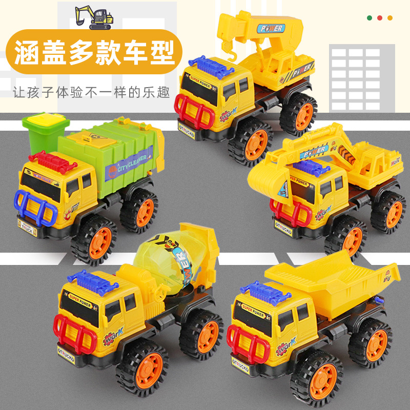 Wholesale of toy stalls, large excavator models, children's inertial excavators, engineering vehicles, and children's toy vehicles Application Scenario