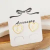 Cross-border new copper 18K gold oiled heart-shaped retro stud earrings, INS simple and niche retro earrings for women wholesale Application Scenario