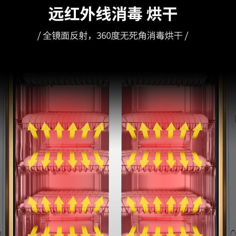 Direct sales from the manufacturer of commercial double-door disinfection cabinets, vertical large-capacity disinfection bowl cabinets, and cleaning cabinets for canteens, restaurants and kitchens Application Scenario