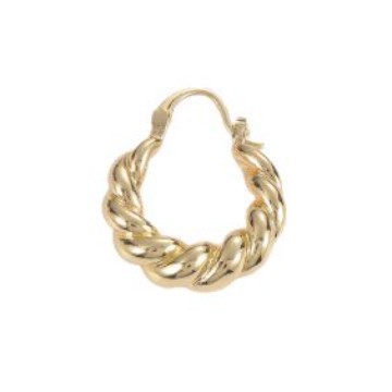 عبر الحدود، تم طلاء الأقراط بالذرة الذهبية بأوروبا -الولايات المتحدة بـ 18 ك Item Picture
