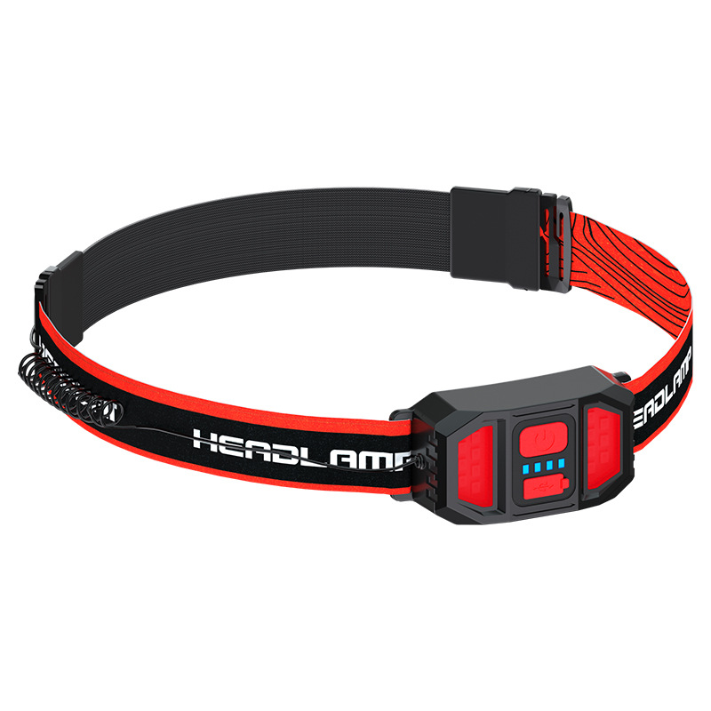 Cross-border COB large headlamp, outdoor camping and mountain climbing maintenance work, lightweight sports, outdoor fishing headlamp