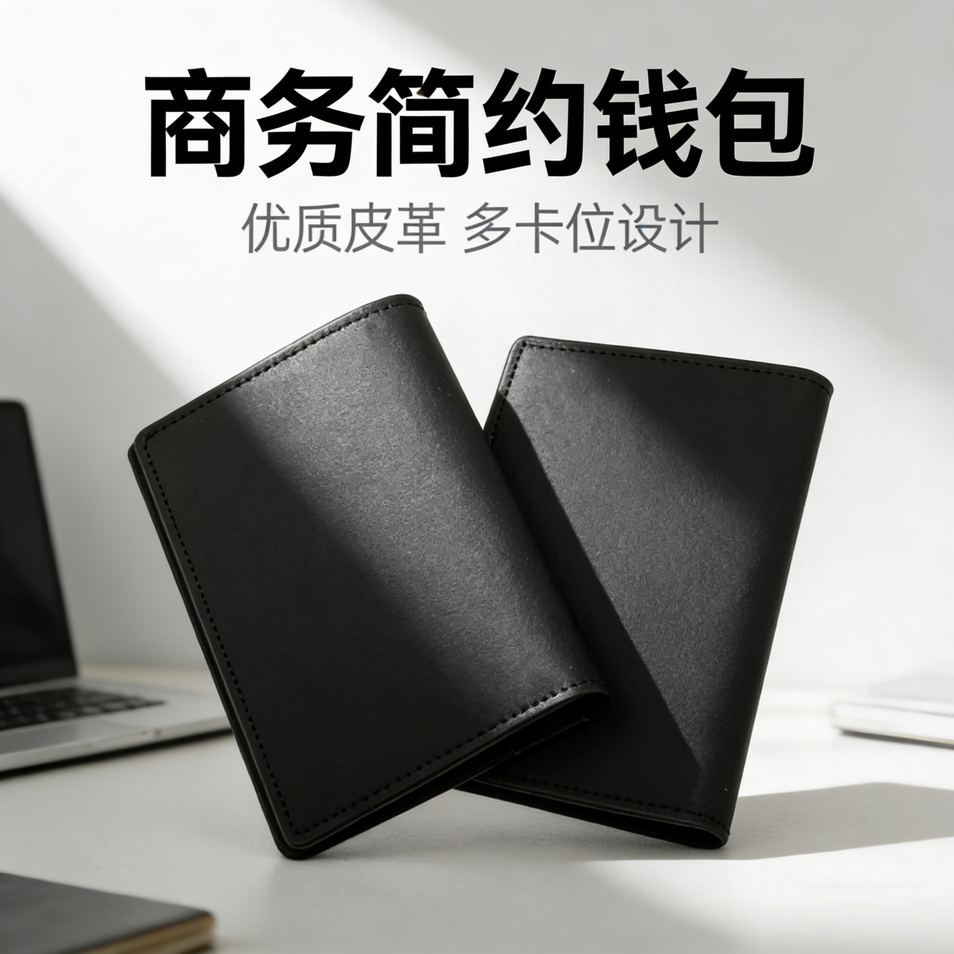 Multi-functional leather passport holder, storage card holder, passport bag for men and women traveling abroad, air ticket holder, ID card bag, wallet