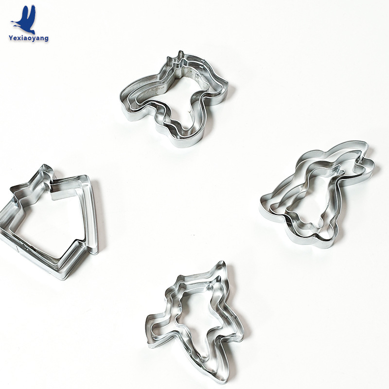 复活节兔子饼干模具 烘焙用品大全不锈钢曲奇饼干模蛋糕DIY切模白底实物图