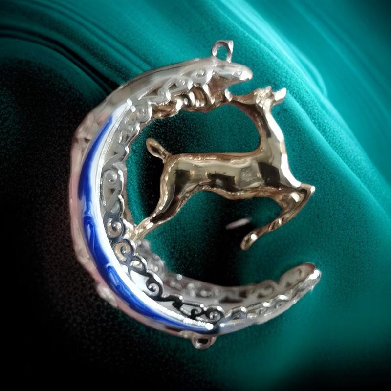 "Safe Journey Car Pendant, diy car deer pendant, Chinese windmill interior decoration - Deer Safety Pendant. Specification image