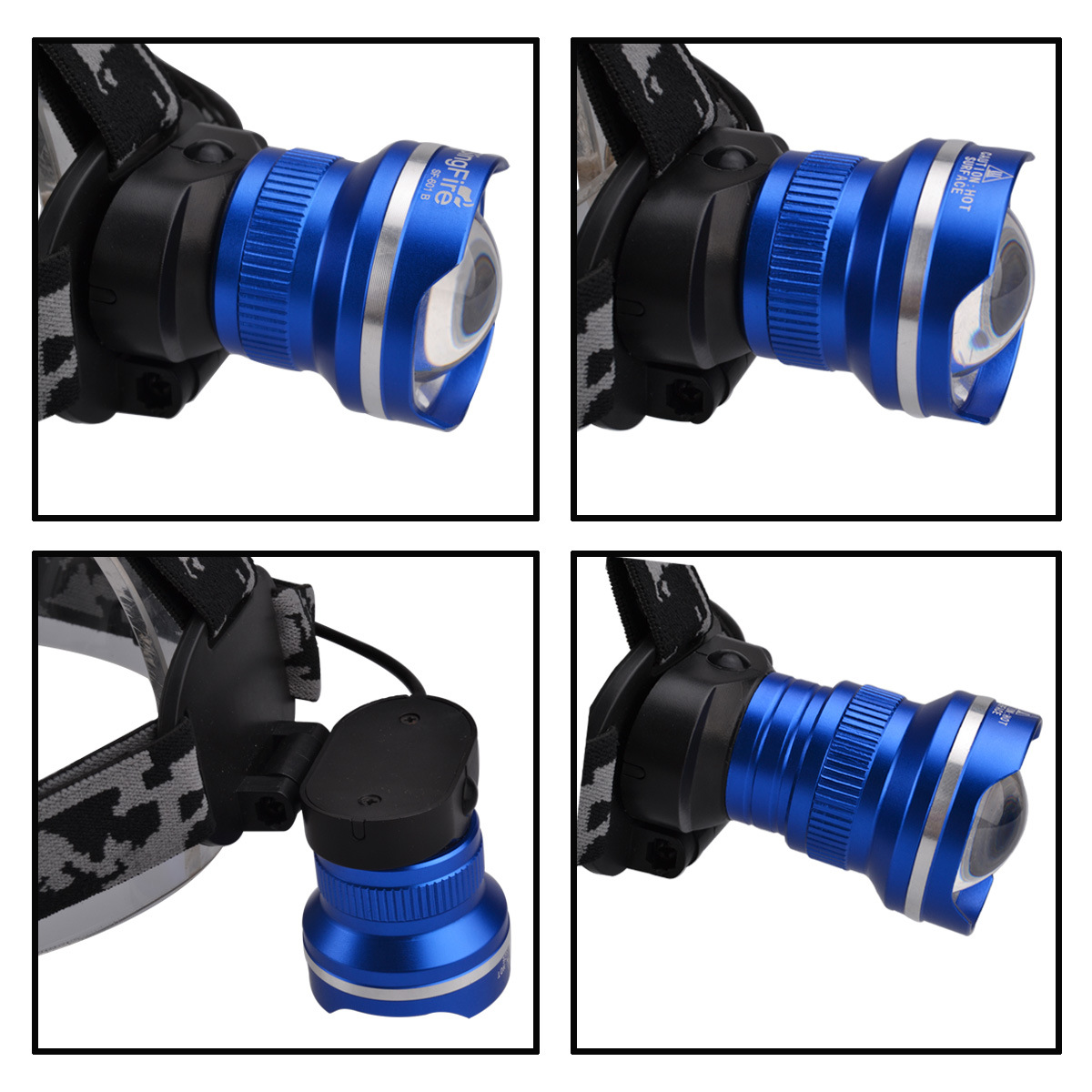 头灯强光充电超亮变焦钓鱼头灯矿灯头戴式大容量锂电夜钓led电筒