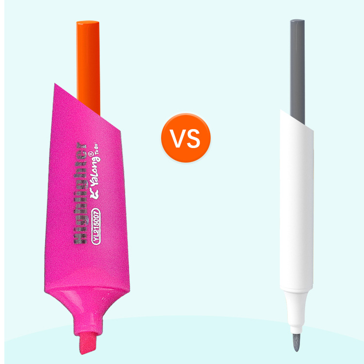Yalong Cross-border brand children's highlighter pen, Highlighter note number pen 4 polyvinyl chloride mixed Highlighter pen Application Scenario