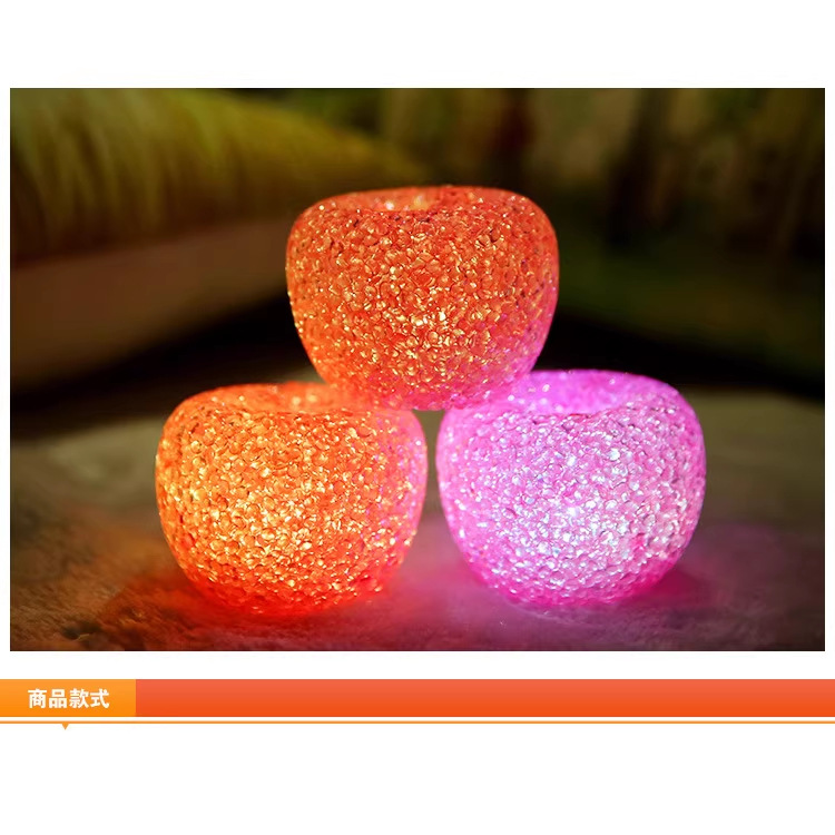 مصابيح تفاح بلورية بلورية كبيرة ذات سبعة ألوان Item Picture