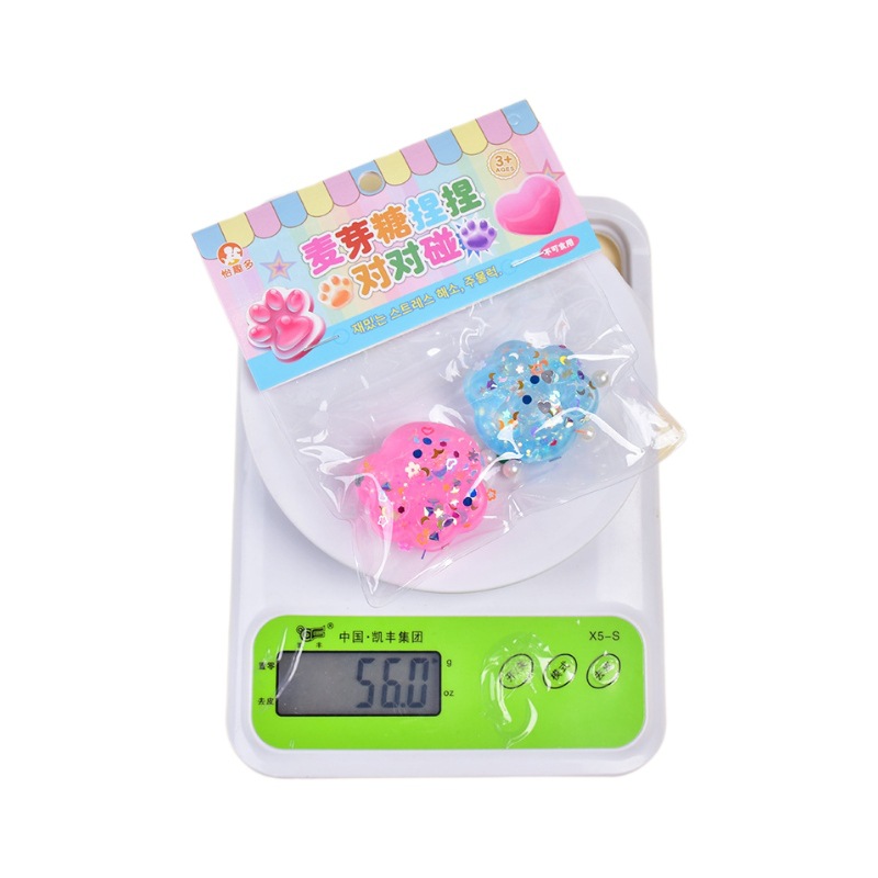 尖叫鸡/软料粘动物/捏捏乐/创意潮流玩具/鞭炮自爆手雷白底实物图