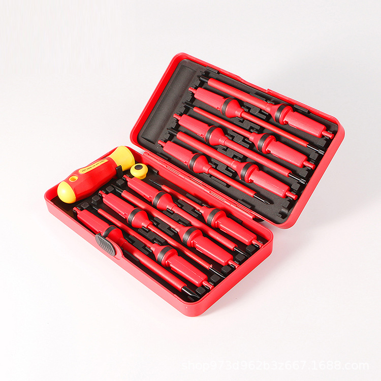 Customized cross-head screwdriver tools for household electricians, VDE screwdriver sets, and magnetic insulated screwdrivers from the manufacturer Item Picture