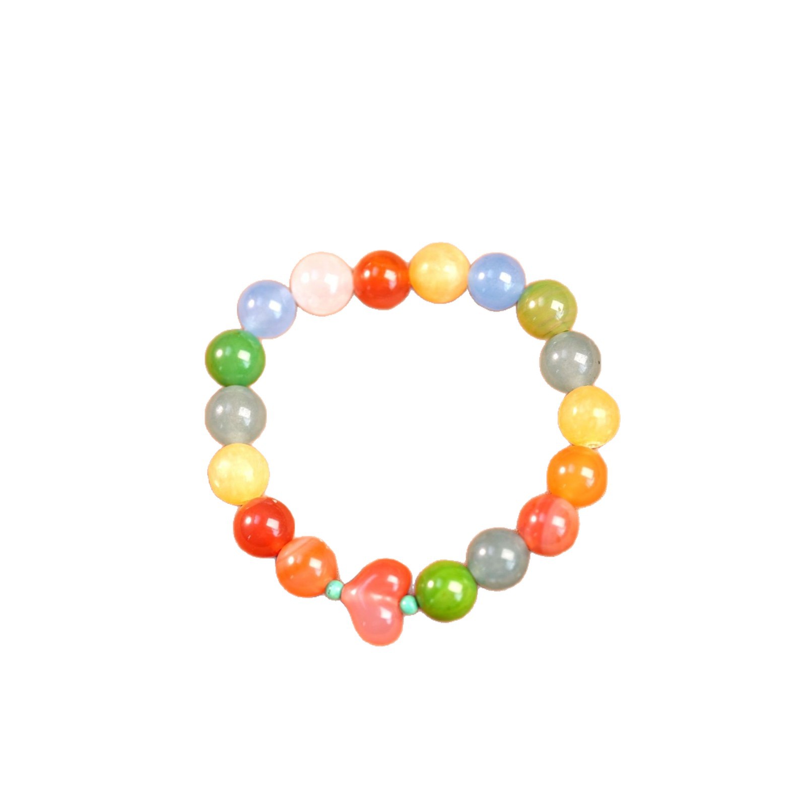 New national trend luminous amber crystal bracelet, dopamine diy jewelry accessories, men's and women's wearing accessories Item Picture