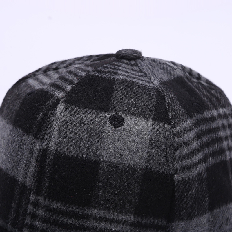 One piece of fashionable cotton dust-proof baseball cap, round-top checkered sun hat and outdoor running windproof hat for consignment Application Scenario