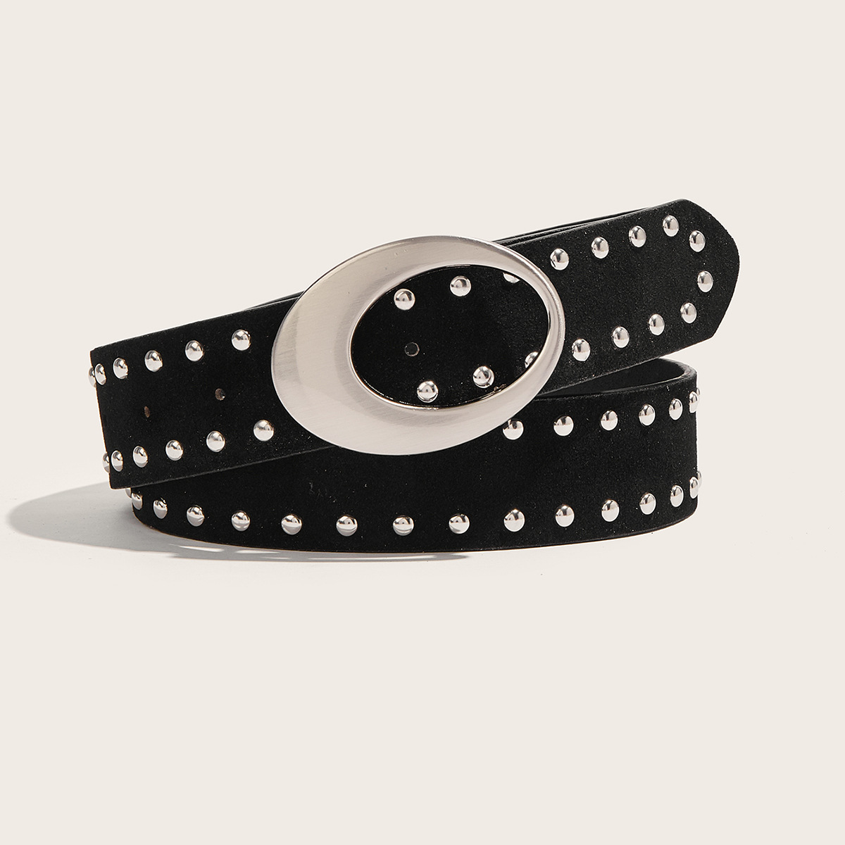 Retro Merade-style willow stud belt for women to slim the waist and look slimmer, paired with skirts for a stylish American hot girl style belt in stock details Picture