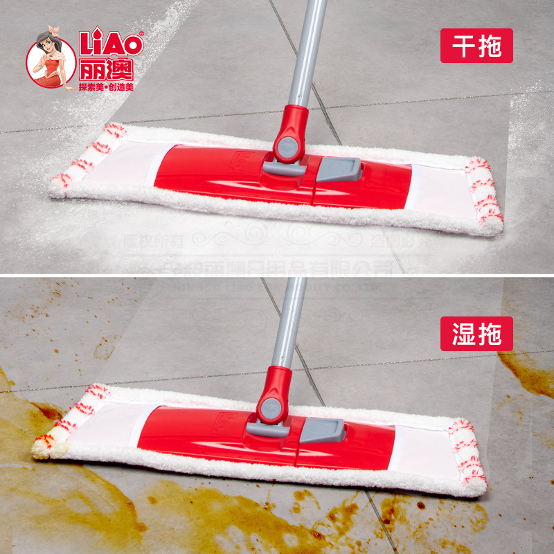 ممسحة أرضية جافة رطبة ذات ثلاثة أعمدة من طراز Lao details Picture