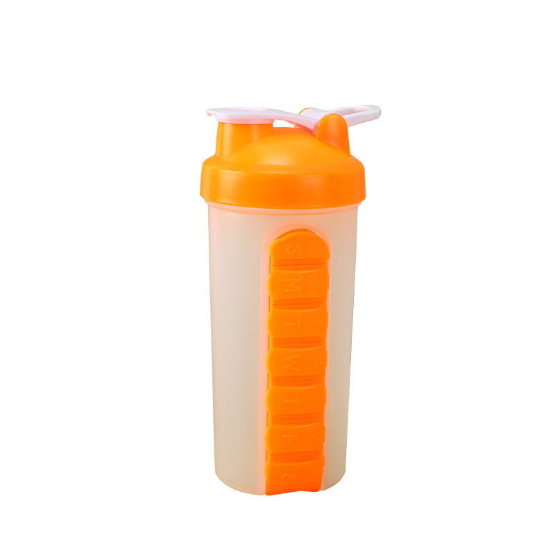 Creative medicine box water cup, detachable for seven days a week, sealed without leakage, portable water cup, two-in-one for one portion Item Picture