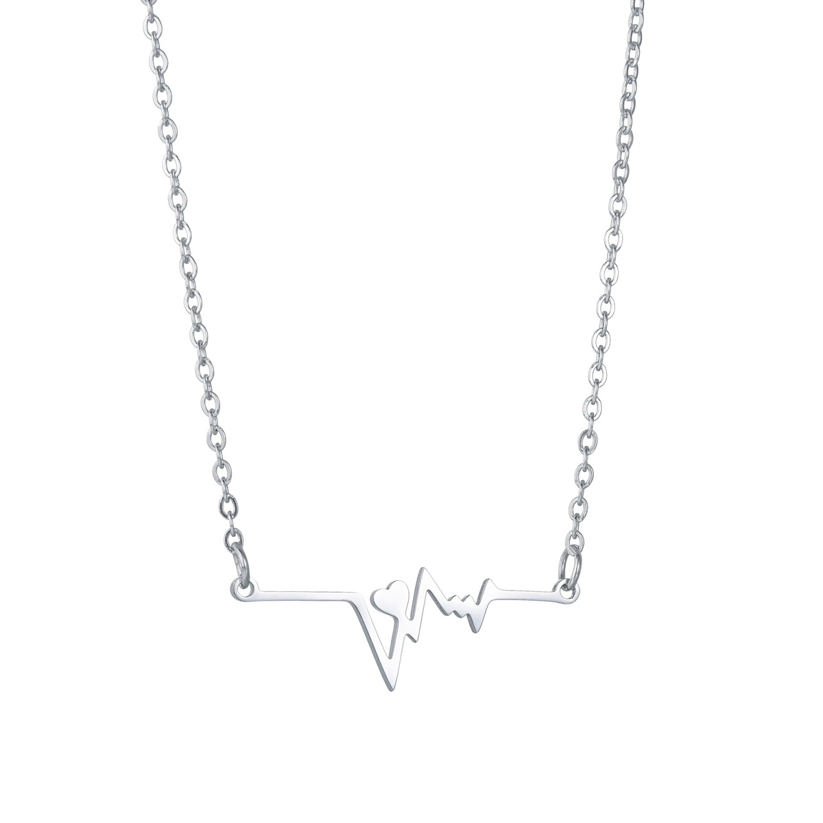 Japón y corea cross-border colgante accesorios fuente al por mayor japonés y coreano ecg acero inoxidable mujer collar suéter cadena versátil Item Picture
