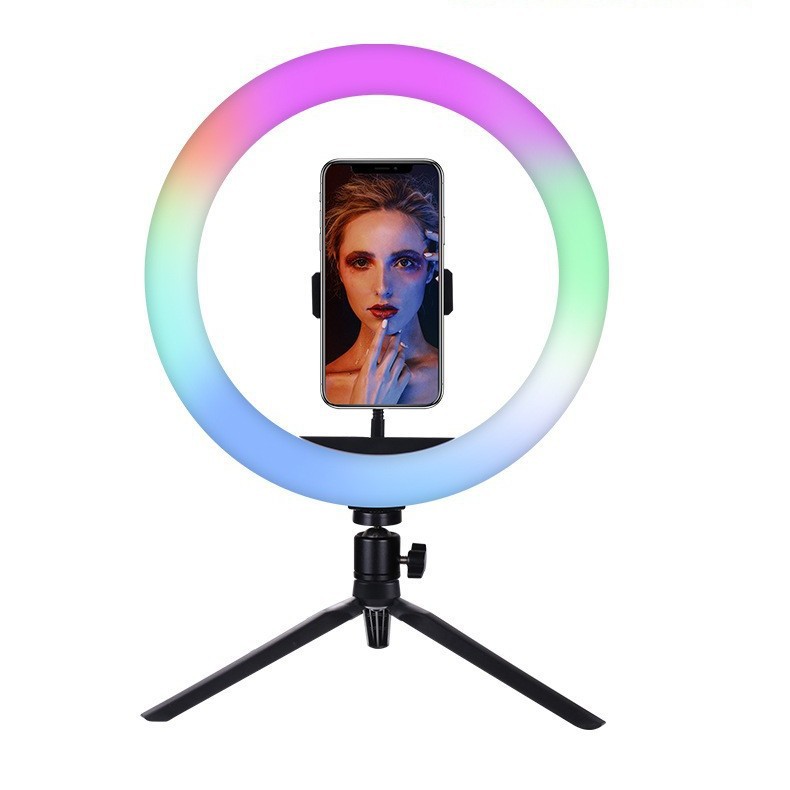 Beauty ring lámpara de relleno fotográfico luz de color 4800K luz suave con soporte Item Picture