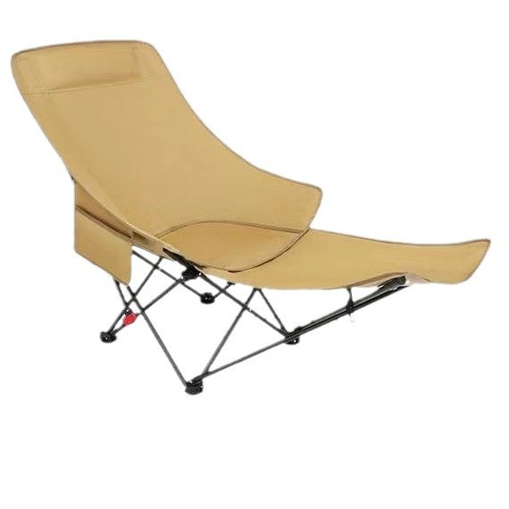 户外月亮椅高靠背躺椅可调节折叠椅便携式休闲露营椅带腿托靠背椅详情图4