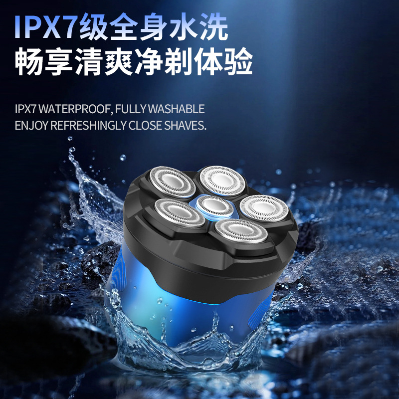 Kemei kemei electric razor KM-567 cuerpo entero lavado rascador recargable flotante 6 cuchillas cabeza skinhead artefact Application Scenario