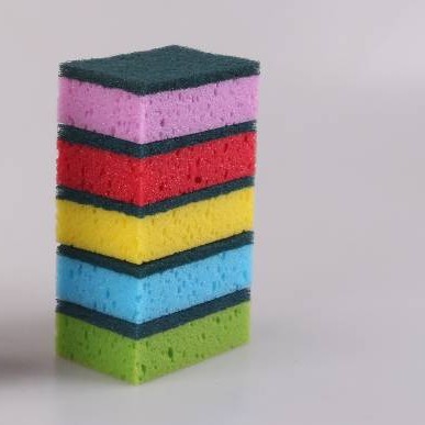 Mr.OK factory direct supply sponge scouring pads, double-sided cleaning sponges, kitchen cleaning sponges, dishwashing sponges, pot scrubbing sponges Application Scenario