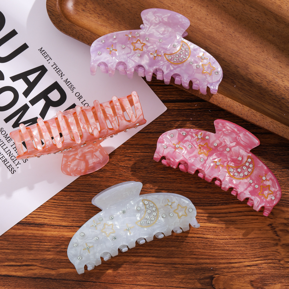 发夹/发饰/发卡/抓夹/亚克力儿童发夹产品图