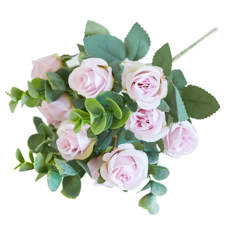 仿真花/要掃墓用的塑膠花/花头/假花/5朵假花白底实物图