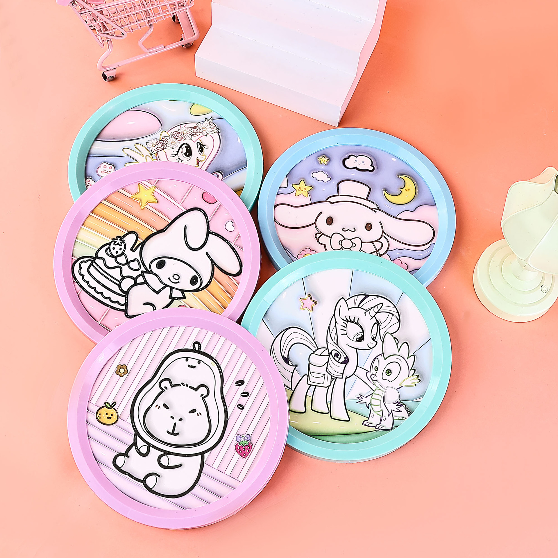 石膏娃娃DIY/石膏娃娃玩具/石膏娃娃白胚/石膏娃娃/手写板4寸产品图