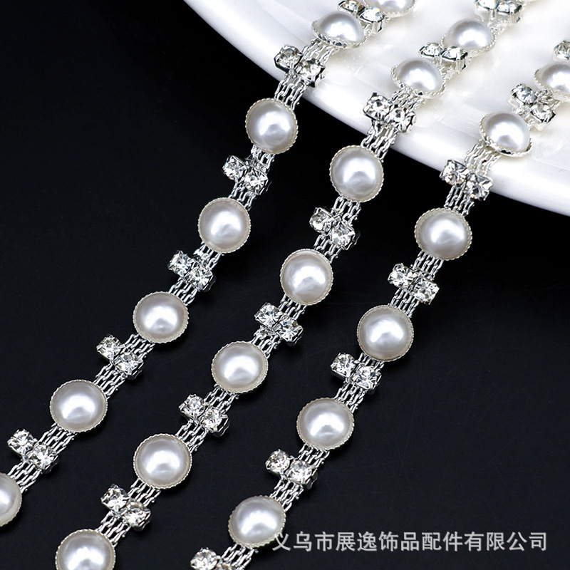 项链/珍珠/天然石项链/珍珠链条女款拼接气质/珍珠项链细节图