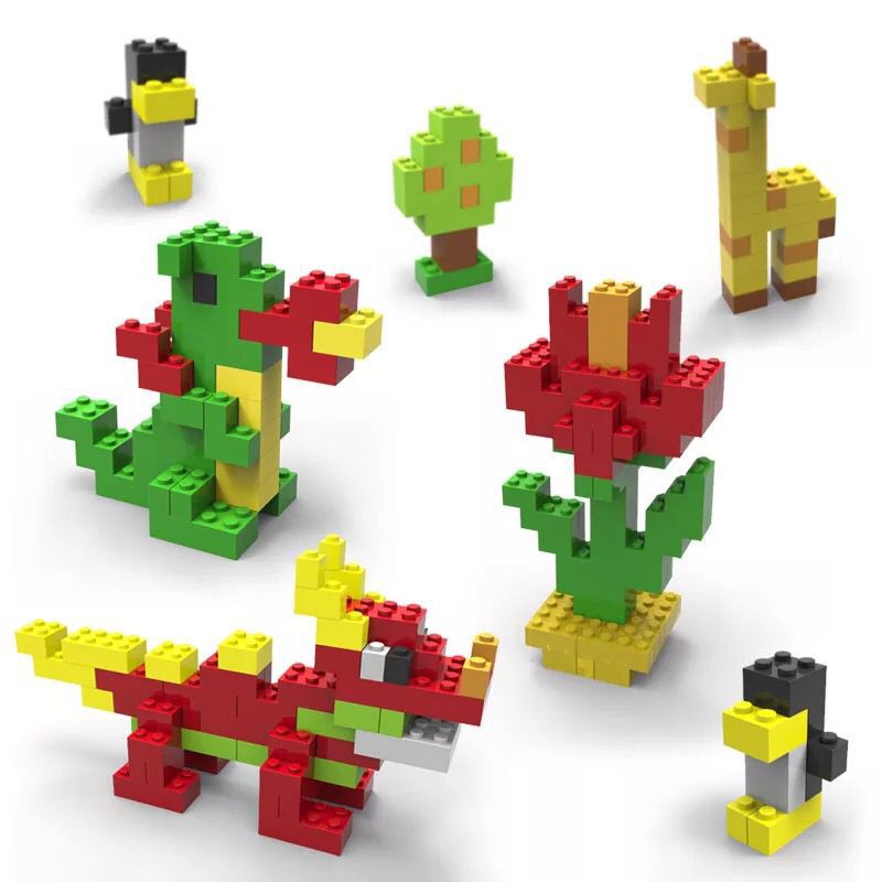 tumu Australian versatile building blocks children's educational assembly loose toys compatible with Lego small pieces Item Picture