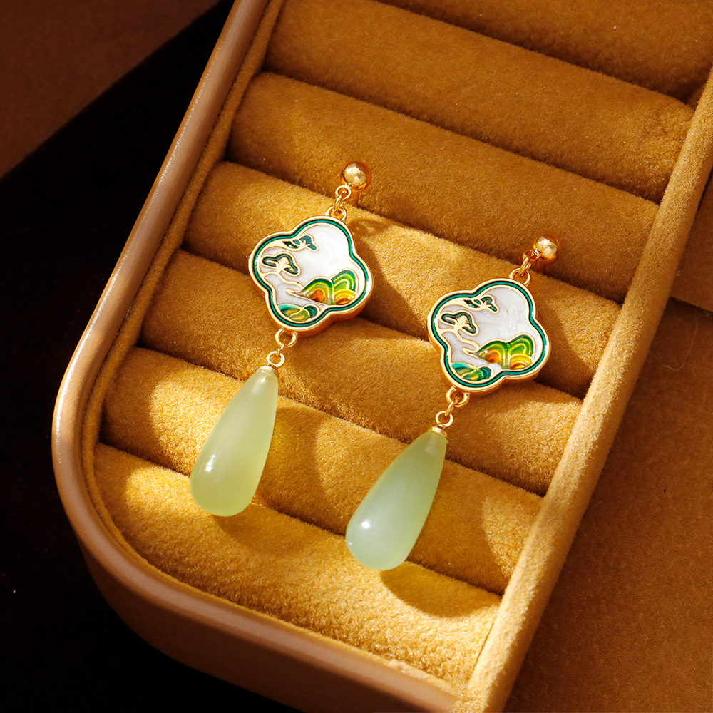饰品/饰品女长款气质/耳饰女长款简约/跨境电商/耳线银细节图