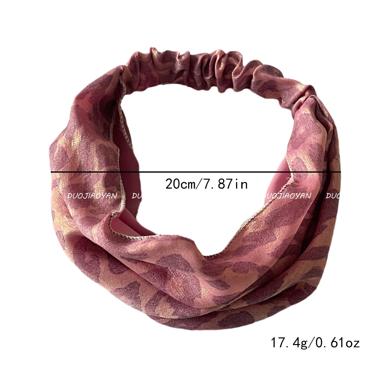 The new laser fabric hair band is a popular choice for street girls. It's a versatile elastic headband accessory with wide edges and a simple laser hair tie for girls Item Picture