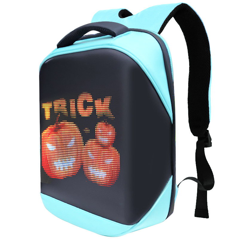 loy Creative LED backpack, outdoor backpack, men's and women's casual commuting bag, led advertising luminous bag, lightweight details Picture