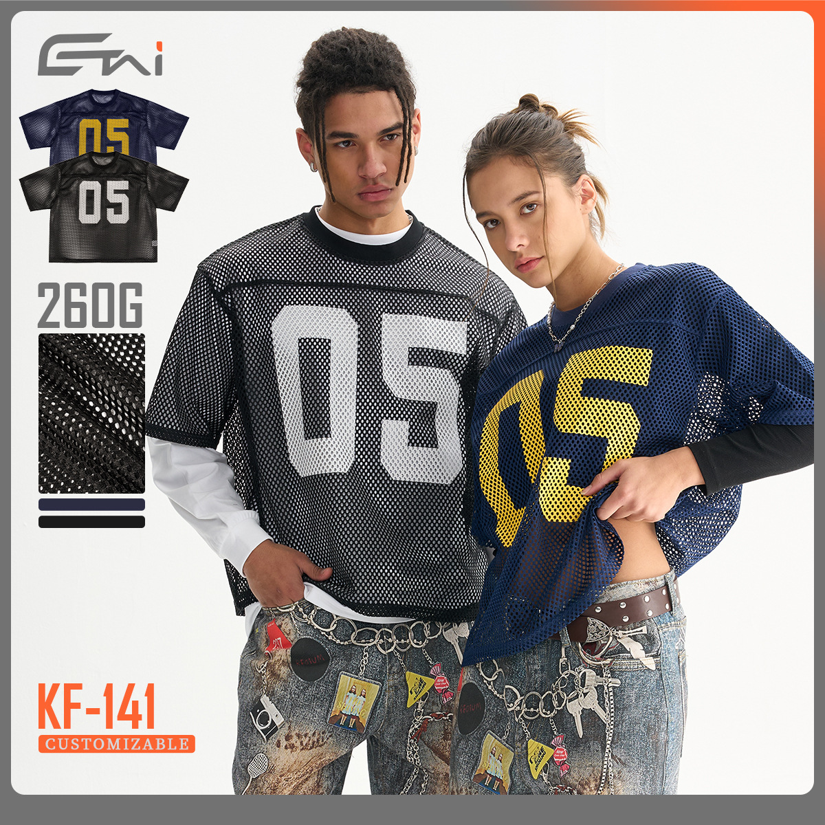 ETAI men's Wear: Trendy sporty boxy short-sleeved men's T-shirt for summer, paired with loose and breathable men's netted eyewear