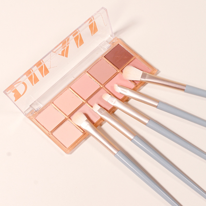 New Blue Bridge 10-piece eye brush makeup brush set, complete makeup brush makeup tools, cross-border source factory Specification image