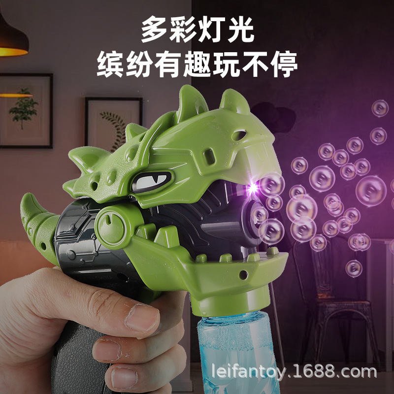 Cross-border foreign trade electric shark bubble gun, children's summer outdoor interactive fully automatic bubble machine toy Specification image