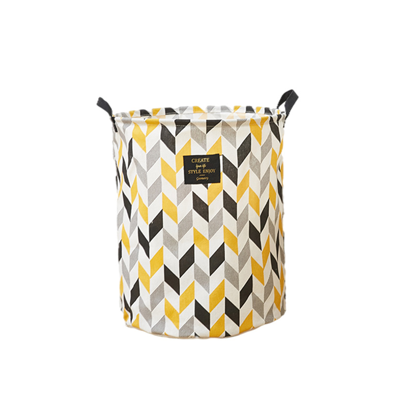 Home fabric dirty clothes basket, dirty clothes basket, folding toys, clothes storage basket for dirty clothes, storage bucket, laundry basket. The size of this linked dirty clothes basket is: diameter 35* height 45cm Item Picture