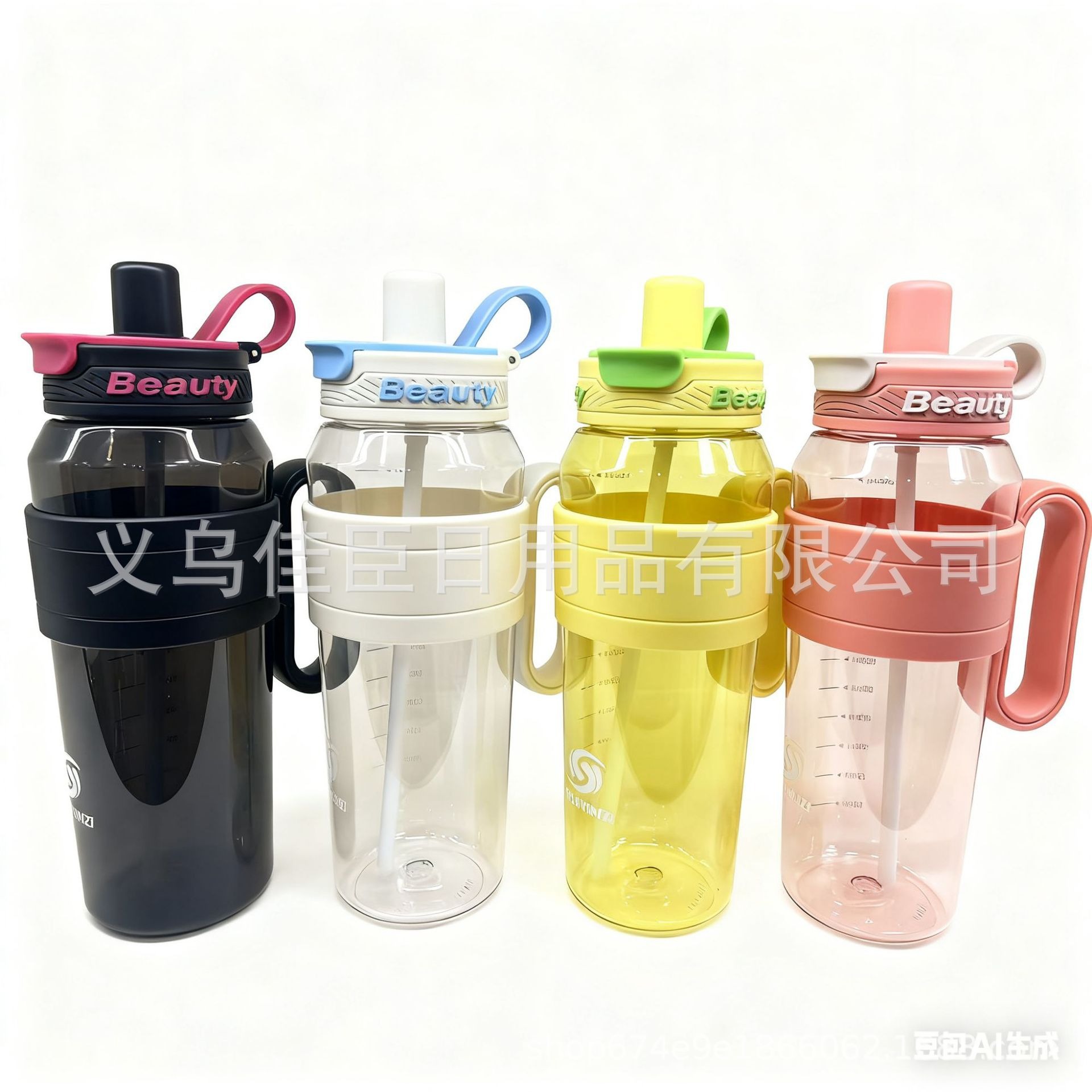 New dual-purpose water cup and water bottle for export, large-capacity sports water bottle, portable hand-held water bottle for export wholesale Specification image
