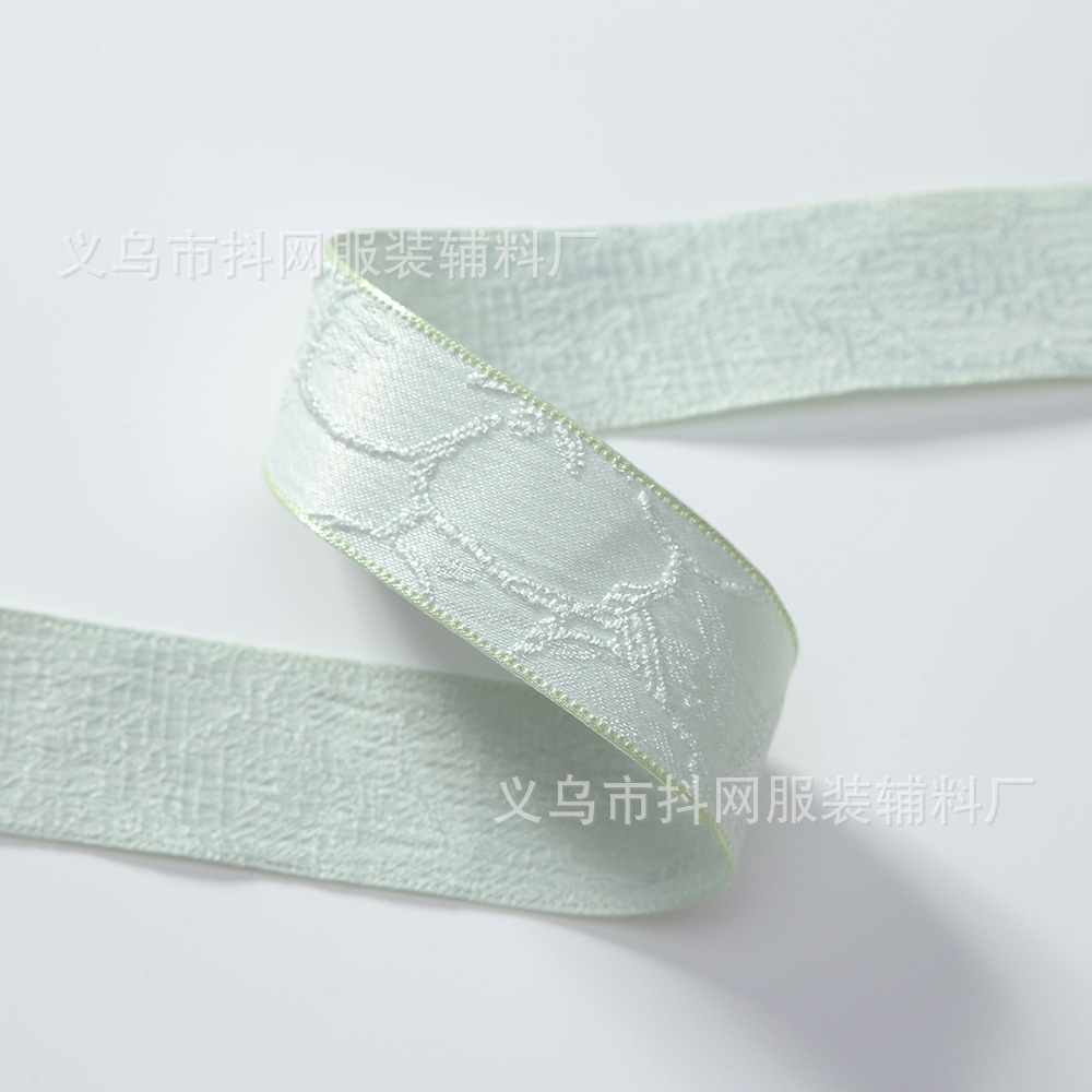 Wholesale of 2.5cm double-sided ribbon printed ribbon handcrafted DIY decorative bow accessories, flower gift box edge straps Item Picture