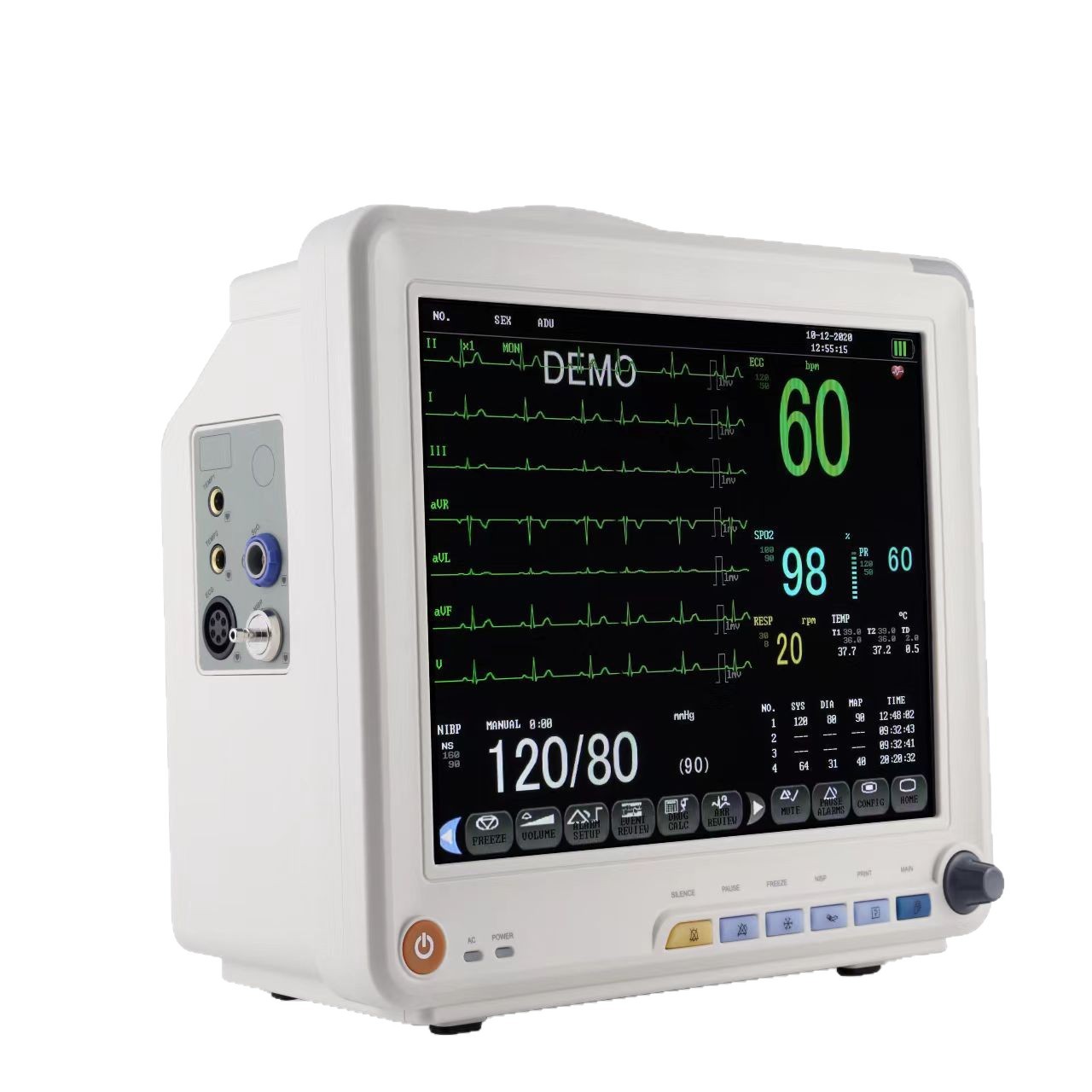 Cross-border exclusive PM12D multi-functional monitor with touch screen for medical patient monitoring and vital sign monitoring Item Picture