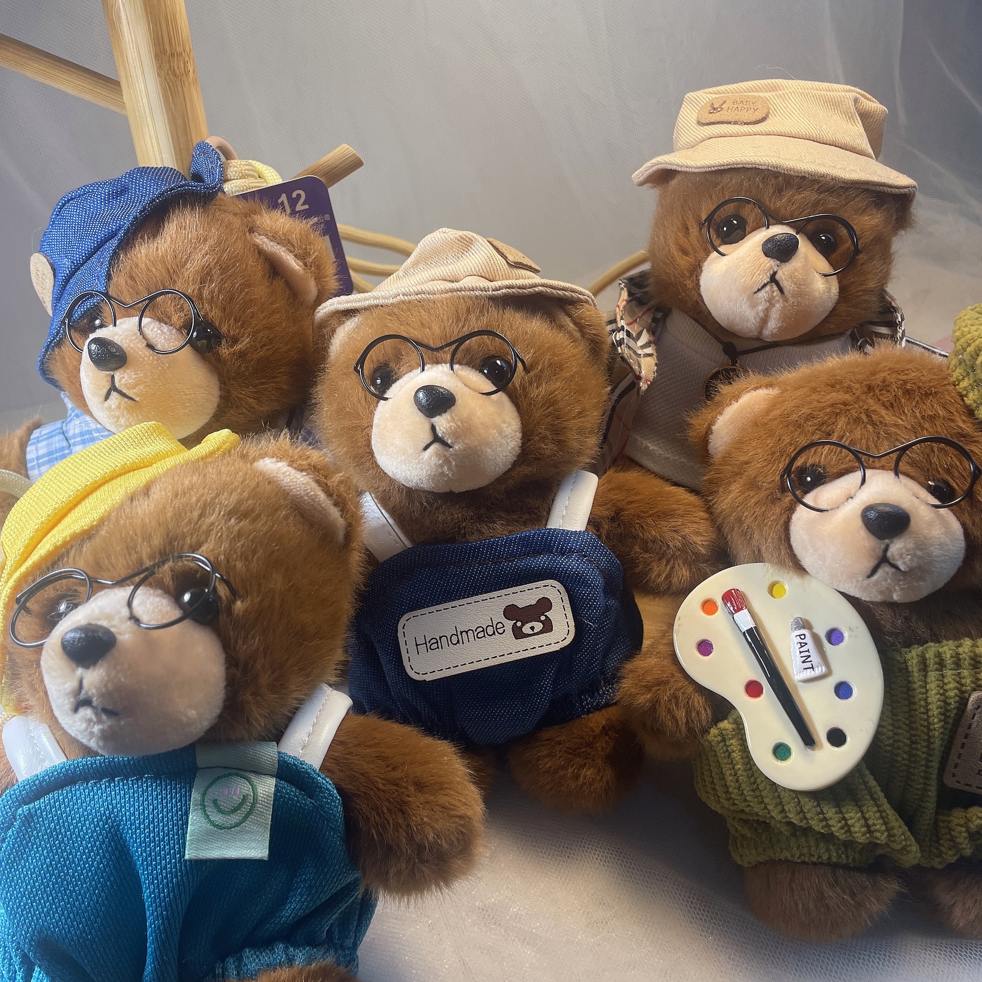 威廉熊挂件毛绒玩具创意小熊情侣钥匙扣包包挂饰生日礼物女生礼物产品图