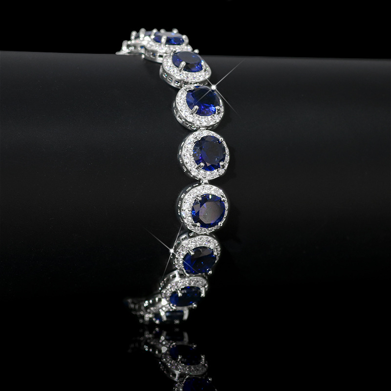 European and American InS-style classic hip-hop luxury full-diamond zircon water drop bracelet for women, Korean style simple and individual jewelry wholesale Getisa LYSL0155 jewelry, banquet dress accessories and jewelry Application Scenario
