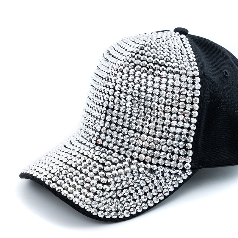 Huakai's Spring and summer new cross-border exclusive Korean-style trendy full diamond baseball cap and sunshade outdoor sun hat Item Picture