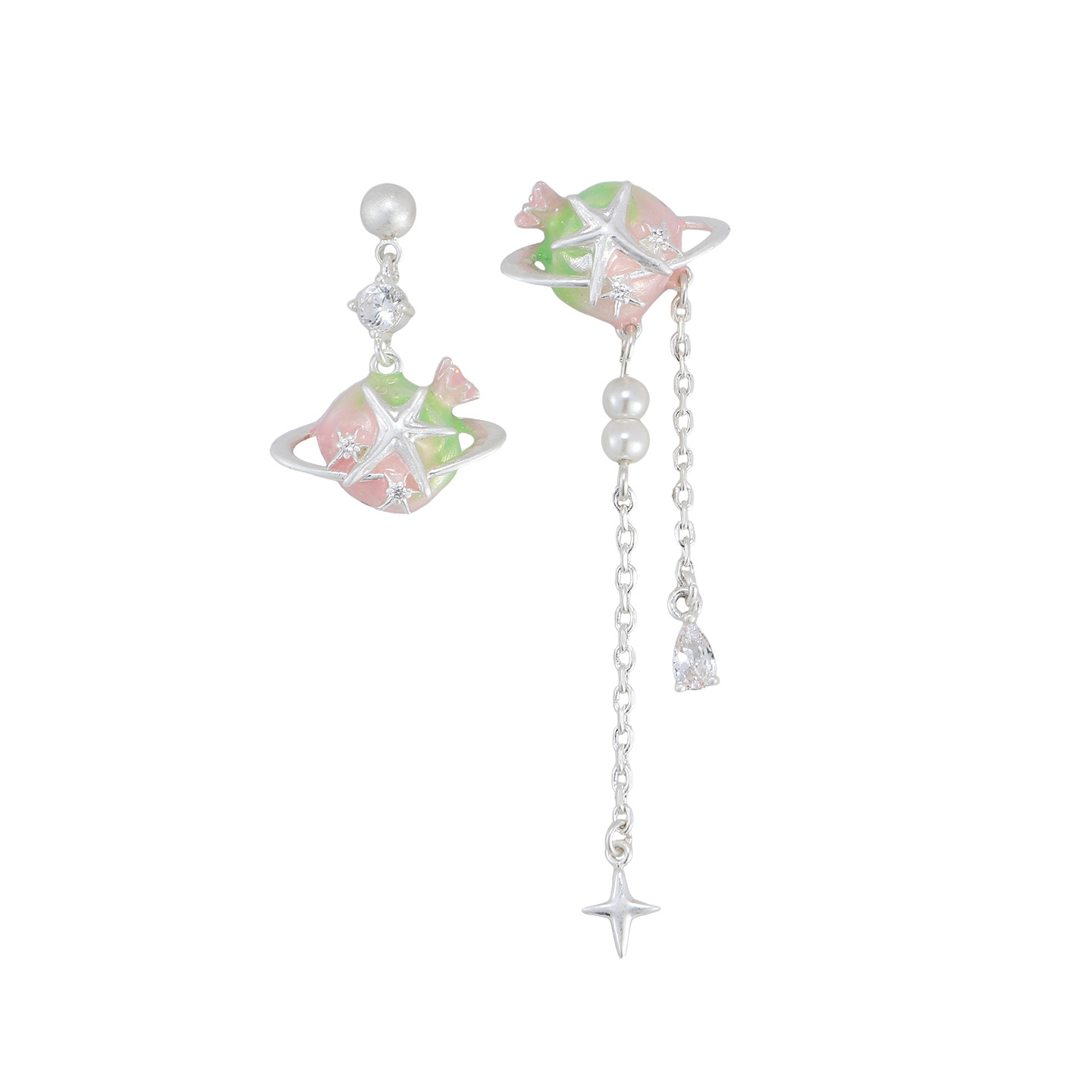Star Ring Haiyu Series Pomegranate Earrings for Women, original design, sweet, cool, fashionable, versatile, exquisite and elegant earrings wholesale Item Picture