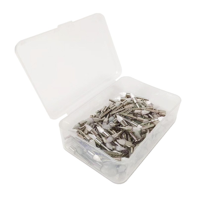 Cross-border exclusive disposable dental oral polishing brushes, nylon polishing and cleaning small bristle brushes, white flat head polishing brushes Item Picture