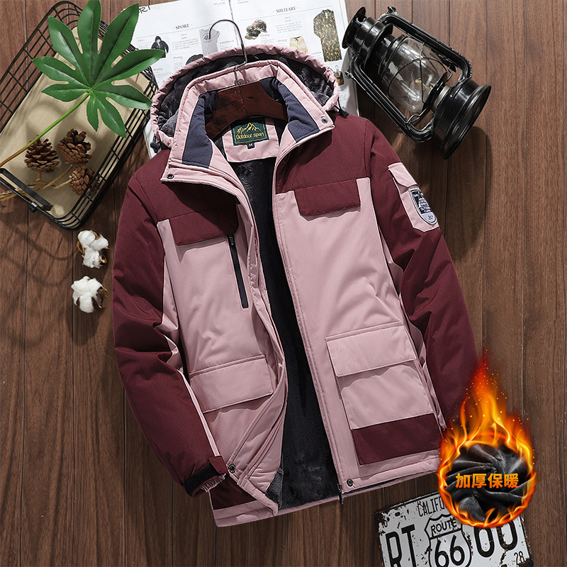 男士棉衣实物图